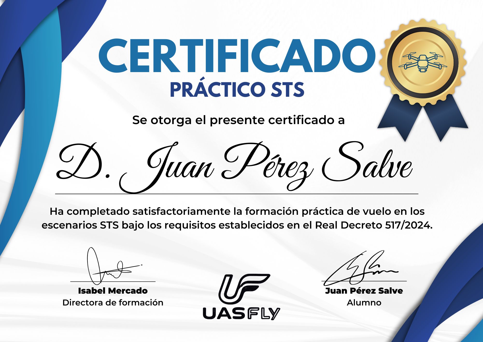 Acreditación de aptitudes prácticas STS