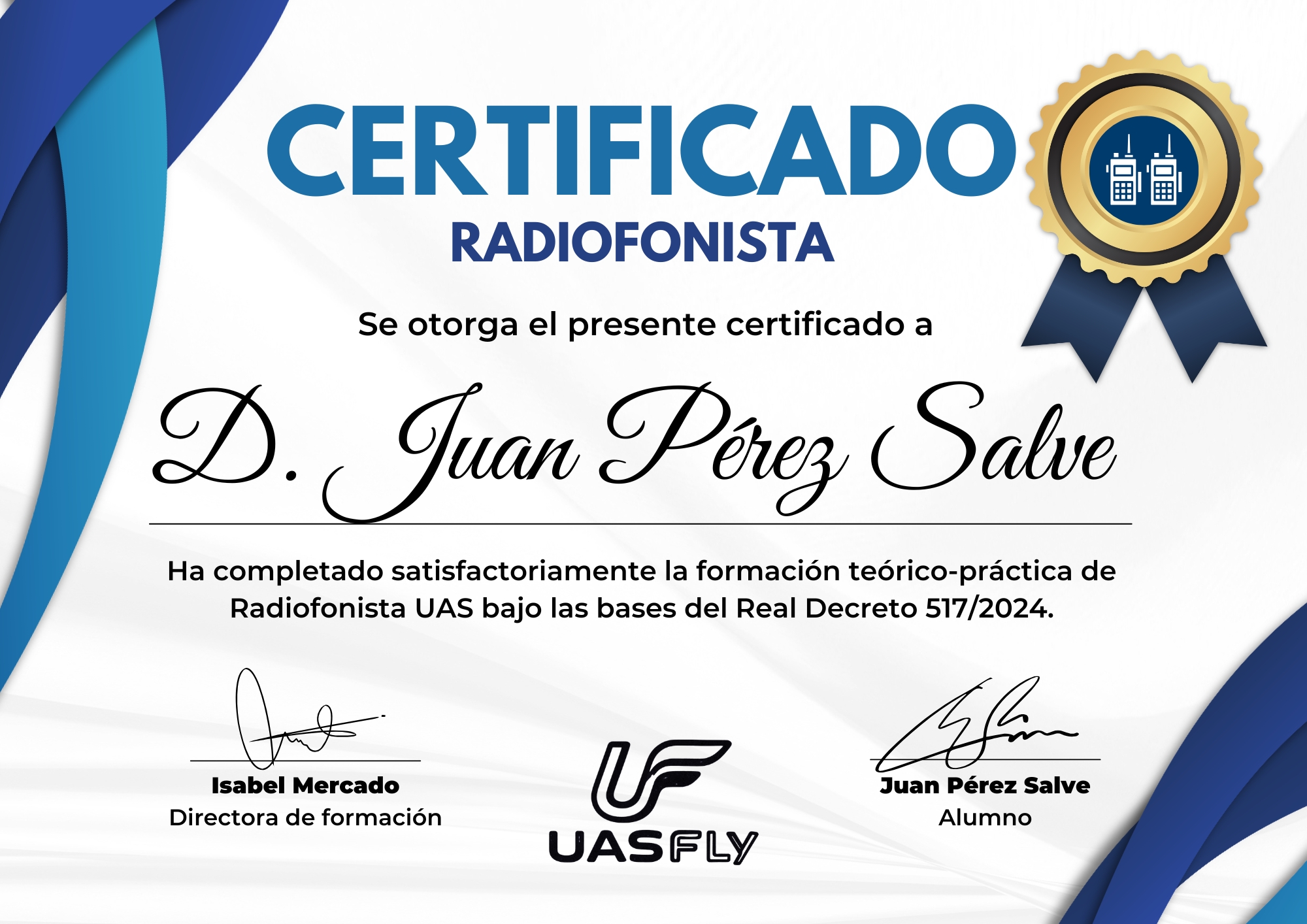 Certificado de Radiofonista UAS